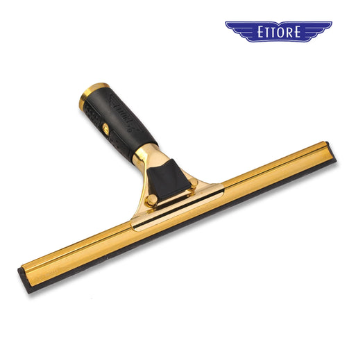 Ettore Complete Quick Release Brass Squeegee with Rubber Grip