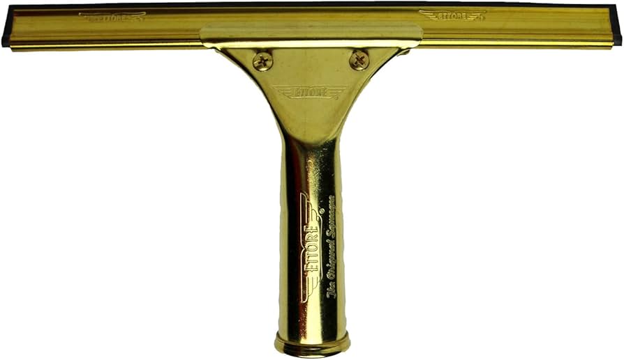 Ettore Master Brass Squeegee – 18 Inch (Professional Window Cleaning Tool)